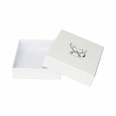 Weißer quadratischer Pappschmuck-Verpackenkasten 9x9x3.5cm für Braut