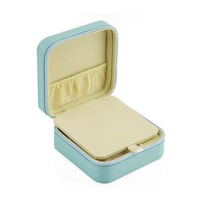 Zipnaher mehrfacher Fach Faux-ledernes Schmuck-Reise-Fall Soem mit Spiegel