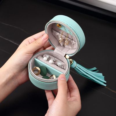 Handgemachter tragbarer Reise-Schmuck-Kasten