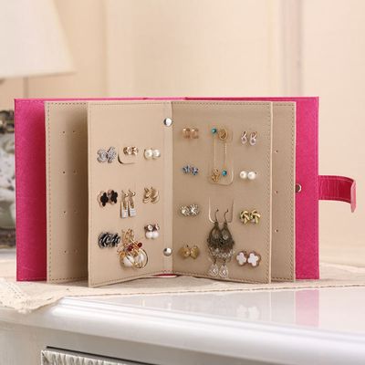 19*14*4.5cm tragbarer Reise-Schmuck-Kasten