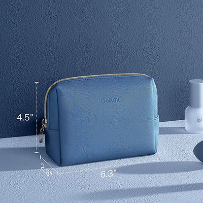 Marine-Blau-tragbare kosmetische Kosmetiktasche, wasserdichter kosmetischer Beutel 6,3 Zoll