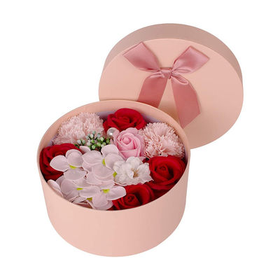 Kundengebundene Pappband-Bogen-Blumen-Blumenstrauß-Kästen für künstliche Blumen