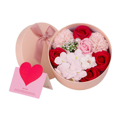 Kundengebundene Pappband-Bogen-Blumen-Blumenstrauß-Kästen für künstliche Blumen
