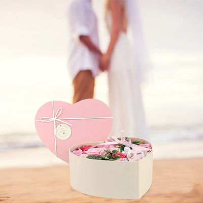 Herz formen CMYK-Blumen-Geschenkbox, Blumenstrauß-Magazin für Valentinstag
