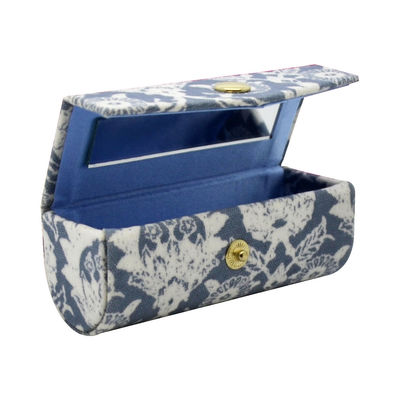 Kundengerechtes Leinwandkopie-Reise-Lippenstift-Kasten-Satin-Futter mit Spiegel
