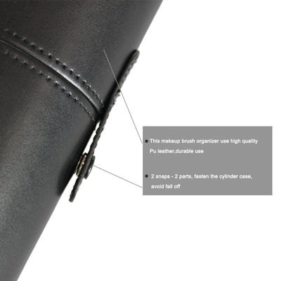 Vielzweck- Zoll Gebrauchs-Make-upbürsten-Rollen-Matte Black Large Capacitys 3*3*9