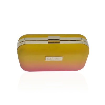 Kundengerechter Metallplatten-Logo Evening Clutch Bag mit entfernbarem Gold Tone Chain